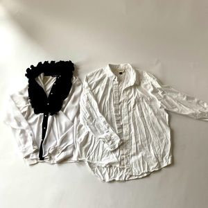 Set of 2. White dress shirts